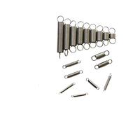 BOYALE 10 Pz 304 Molla di Trazione In Acciaio Inox Doppio Gancio Piccola Molla di Tensione Diametro Filo 0.5mm OD 5mm 6mm (Size : 30mm (10Pcs), Color : 5MM_0.5MM)