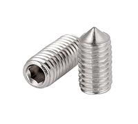 BOYALE 10 pz/Lotto Hex Esagono Incassato Vite Cono Punto Grano Vite M8 M10 M12 in Acciaio Inox 304 (Color : 25mm, Size : M12)