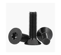BOYALE 50pcs M1.6 M2 M2.5 Black 304 Stainless Steel Torx Head Flat Countersunk Screw Six Lobe Bolt (Color : 4mm, Size : M2 (50pcs))