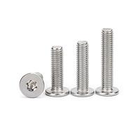 BOYALE 50pcs M2 M3 304 Stainless Steel Six-Lobe Torx Ultra Thin Super Low Flat Wafer Head Screw Bolt (Color : 6mm, Size : 50pcs M3)