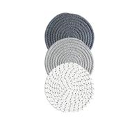 BOYANDM 3 tovagliette multicolore resistenti al calore in corda di cotone protezioni per tavoli per piani di lavoro della cucina e da pranzo