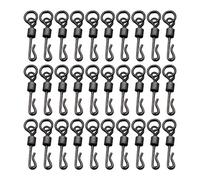 BOYANDM 30 pezzi ad alta resistenza cuscinetti a sfera da pesca barili girelle esche connettori clip per acqua salata d'acqua dolce ad alta velocità girelle da pesca