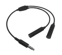 BOYANDM Adattatore per cavo di prolunga per cuffie aeree, converte doppie spine in interfacce elicotteri U174/U, cavo di comunicazione da 7,1 mm, con cancellazione del rumore, adattatore aviazione