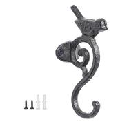 BOYANDM Gancio per uccelli in ghisa, decorazione da parete per uffici e casa, decorazione rurale per uccelli