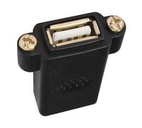 BOYANDM USB 2.0 Female to Socket Panel Mount to USB Adapter Wall Mount Module USB2.0 with Screw Holes Adapter Motherboards Extension Module