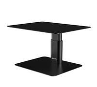 BoYata Supporto Monitor in Metallo, Regolabile in Altezza, Supporto da Scrivania, Monitor Stand Compatibile con TV, PC, Laptop, Computer, Stampante, iMac e tutti gli Schermi-Nero