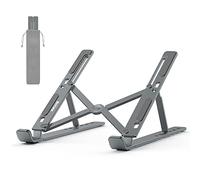 BoYata Supporto per Laptop, Supporto Portatile per scrivania a 6 Livelli di Altezza Regolabile, Alzata Pieghevole in Alluminio, per MacBook Air/PRO, la Maggior Parte dei Laptop da 10-15,6"