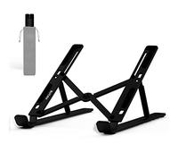 BoYata Supporto per Laptop, Supporto Portatile per scrivania a 6 Livelli di Altezza Regolabile, Alzata Pieghevole in Alluminio, per MacBook Air/PRO, la Maggior Parte dei Laptop da 10-15,6"