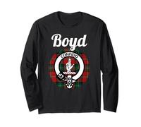 Boyd Clan - Cappotto Scozzese con Nome Scozzese Maglia a Manica