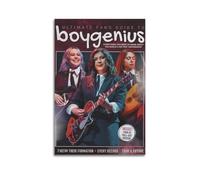 Boygenius - Stampa artistica da parete su tela con copertina di album musicale, pop hip hop, cantante rap, star, decorazione artistica da parete per ragazze e ragazzi, decorazione per dormitorio, 40 x