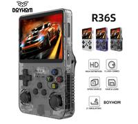BOYHOM R36S Console per videogiochi portatile retrò Sistema Linux Schermo IPS da 3,5 pollici R35s Pro Lettore video tascabile portatile Giochi da 64 GB