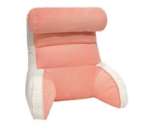 BOYIFEIJIE Cuscino da lettura per letto e divano, divano per adulti con cuscino per schienale, con bracciolo, schienale adatto per guardare la TV, leggere, giocare e giocare a letto (rosa)