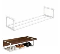 BOYIFEIJIE Organizer per armadio allungabile da 40 a 70 cm, organizer per scarpe da appendere e scaffalatura per armadio, cucina e guardaroba, pratico per riporre scarpe, vestiti e accessori (bianco)