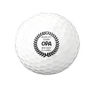 Boyigog Set regalo per pallina da golf, divertenti regali da golf, per uomini, compleanni, palline da golf, idea regalo per anniversario (bianco nonno, 1 pezzo)