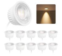 BOYIR Modulo LED 230 V 5 W ultra piatto - bianco caldo 3000 K - modulo LED Ø 50 mm 500 lm per faretto da incasso e faretti da soffitto, sostituisce lampadine GU10 MR16, 38 gradi, confezione da 10