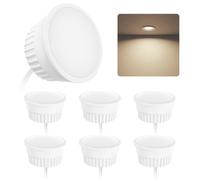 BOYIR Modulo LED Ultrapiatto 6x ø50x23mm 5W 500LM 220-240V Bianco Neutro 4000K Sostituzione per MR16 GU10, IP44, 120° Angolo del Fascio, per Faretti da Incasso a Soffitto Plafoniere