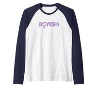 Boyish Divertente Carino Butch Lesbiche Orgoglio Roba Estetica Maglia con Maniche Raglan