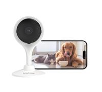 BoyKeep 2K Telecamera di sicurezza interna 5GHz Telecamere Wi-Fi per neonati/anziani/cani/animali domestici, telecamera baby monitor, visione notturna, cloud e archiviazione su scheda SD