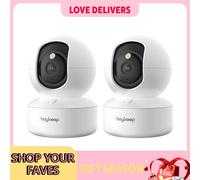 BoyKeep 2PCS Upgrade Camera Pet & Baby Sorveglianza Motion Capture 5G/2.4GHz, Visualizza da remoto a 360° ° Visione notturna Pan & Tilt a 2 vie A