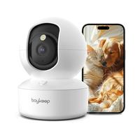 BoyKeep Telecamera di sorveglianza 2,4 G/5 GHz per interni 2 K a 360 °, telecamera di sorveglianza WLAN per interni con app baby monitor con telecamera con rilevamento di movimento, visione notturna