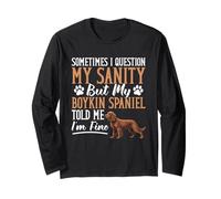 Boykin Spaniel Amante Cane Proprietario I´m Fine Boykin Spaniel Maglia a Manica