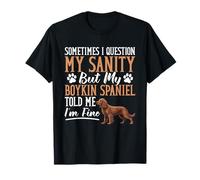 Boykin Spaniel Amante Cane Proprietario I´m Fine Boykin Spaniel Maglietta