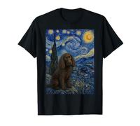 Boykin Spaniel Cane Van Gogh Notte Stellata Maglietta