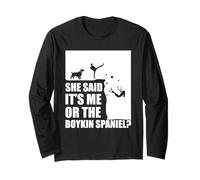 Boykin Spaniel Mamma Puppy Lover She Said Boykin Spaniel Maglia a Manica