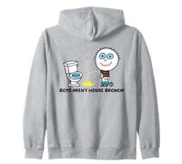 Boys Are Stupid Aren't House Broken Funny Felpa con Cappuccio