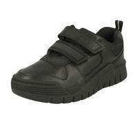 Boys Clarks Hook & Loop Strap Casual Leather School Trainer Shoes Scooter Speed