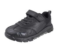 Boys Clarks Leather Scarpe Scuola Con Chiusura Hook And Loop Steggy 2 Soar K
