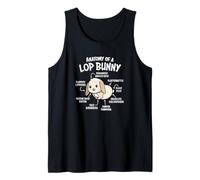 Boys Girls Anatomy of Mini Holland Lop Bunny Rabbit Lover Canotta