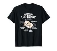 Boys Girls Anatomy of Mini Holland Lop Bunny Rabbit Lover Maglietta