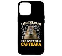 Boys Girls Kids I Did The Math Answer Capybara Meme Lover Custodia per iPhone 12 Pro Max