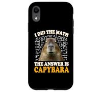 Boys Girls Kids I Did The Math Answer Capybara Meme Lover Custodia per iPhone XR