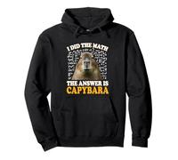 Boys Girls Kids I Did The Math Answer Capybara Meme Lover Felpa con Cappuccio