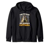 Boys Girls Kids I Did The Math Answer Capybara Meme Lover Felpa con Cappuccio