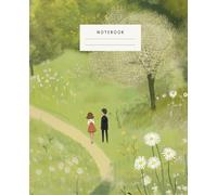 Boys & Girls Walk In Japanese Park Nature Notebook: A peaceful notebook featuring boys and girls enjoying a walk in the lush Japanese park