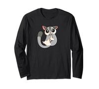 Boys Girls Womens Cute Chibi Kawaii Sugar Glider Lover Maglia a Manica