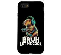 Boys Kids Video Gamer Let Me Cook Meme Lover Bruh Capybara Custodia per iPhone SE (2020) / 7/8