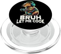 Boys Kids Video Gamer Let Me Cook Meme Lover Bruh Capybara PopSockets PopGrip per MagSafe