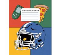 Boys Sports With Pizza Video Game Notebook: 120 Pages Composition Book, with Cartoon Cover Design, ideal for Creative Writing, Drawing, Students, ... Design, ideal for Creative Writing, Drawi