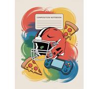 Boys Sports With Pizza Video Game Notebook: 120 Pages, with Watercolor Cover Design, great for Ideas, Drawing, Journaling, Students, Writers, Summer ... for Ideas, Drawing, Journaling, Students, Wri