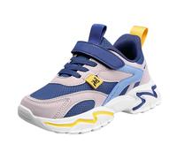 Boys Spring Summer Autumn and Winter Leather Adjustable Shoelaces Medium and Large Children's Casual Sports Shoes 5 Damen