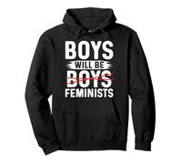 Boys Will Be Feminists Feminism Felpa con Cappuccio