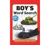 Boys Word Search Puzzle Book: Word Searches with Easy to Read Print about Adventure, Space, Cars and More | 6x9 inches, 110 pages | 50+ Puzzles... Gift for Vacations, Holidays and Free Times