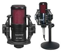 Boytone, Microfono professionale per registrazione cardioide da studio, diaframma da 25 mm, microfono USB per streaming e registrazione vocale, microfono a condensatore per podcasting, per PC e Mac