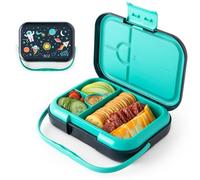 BOZ Porta Pranzo per Bambini (Astronauta) - Lunch Box Bambini 3-7 Anni - Schiscetta Pranzo a Scomparti - Bento Box Bambini per Scuola, Asilo o Campo Estivo - Portavivande Lavabile in Lavastoviglie