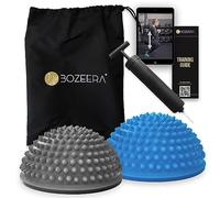 Bozeera Semisfera Propriocettiva Set 2 pz 16 cm - Balance Cuscino | 2 Pilates Cuscino per equilibrio, stabilità, coordinazione & core, incluso:video, pompa, poster & borsa