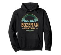 Bozeman Montana MT Buffalo Bisonte Felpa con Cappuccio